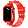 Glacier Transparent Silicone Stylish Band + Case