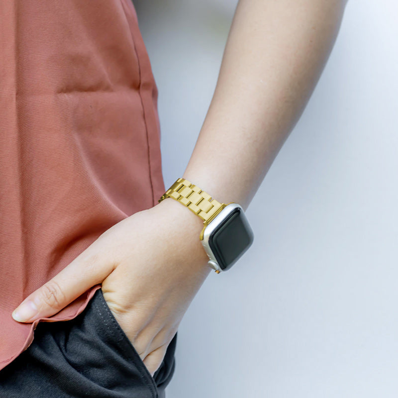 Zoe Slim Metal Band Stainless Steel Apple Watch Strap (Series