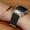 Fumi Genuine Leather Band With Metal Case