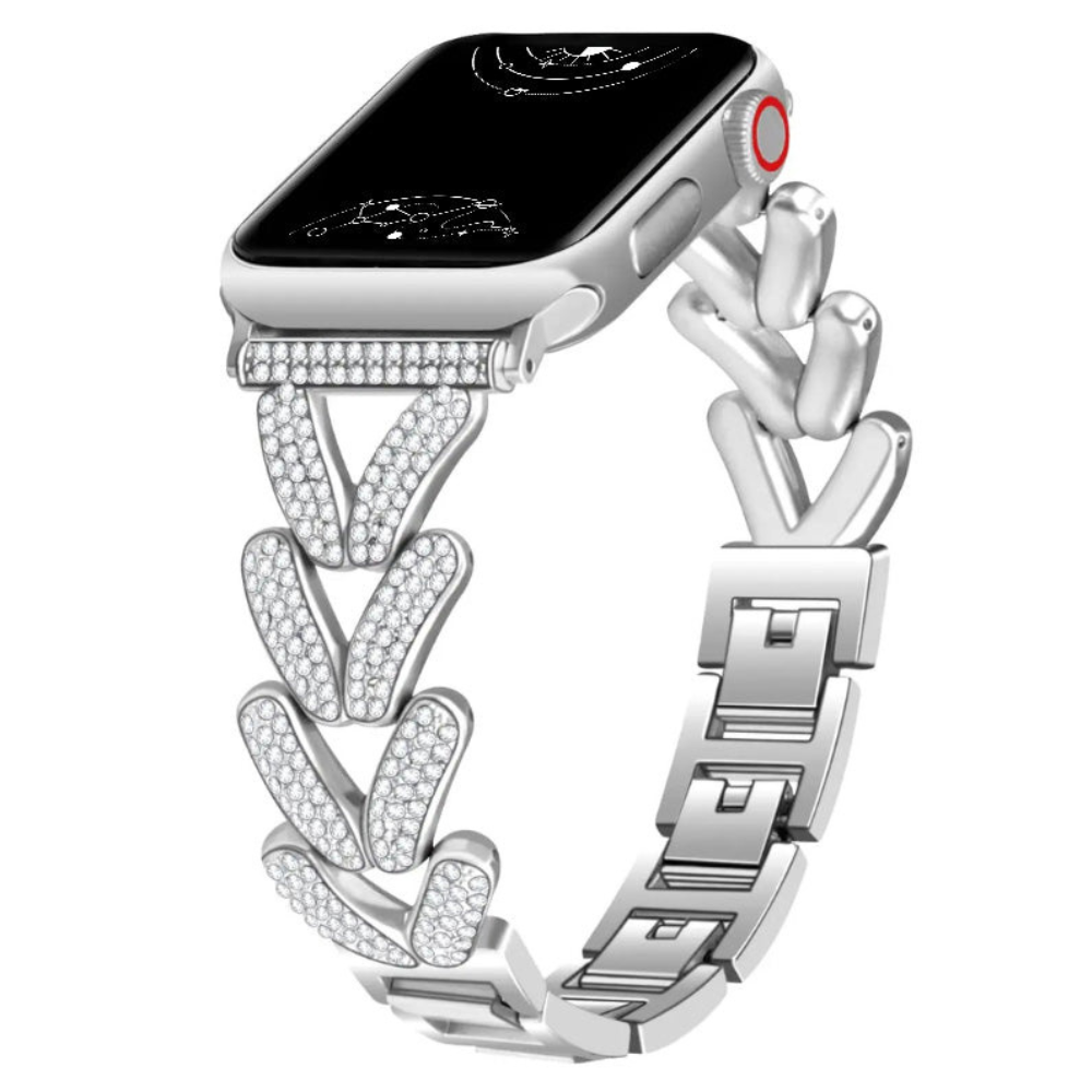 Polleo Diamond Bedazzled Luxury Steel Band - Astra Straps
