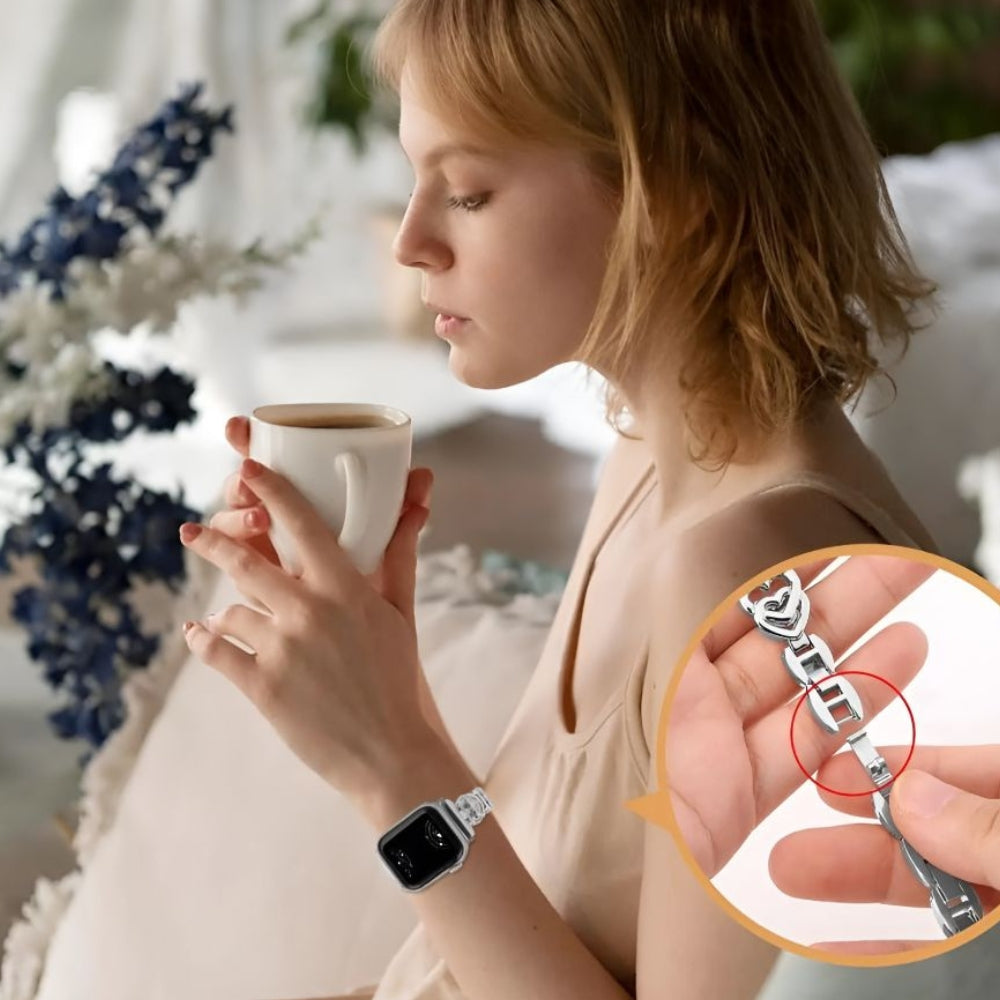 Venustus Heart Link Stainless Steel Band - Astra Straps