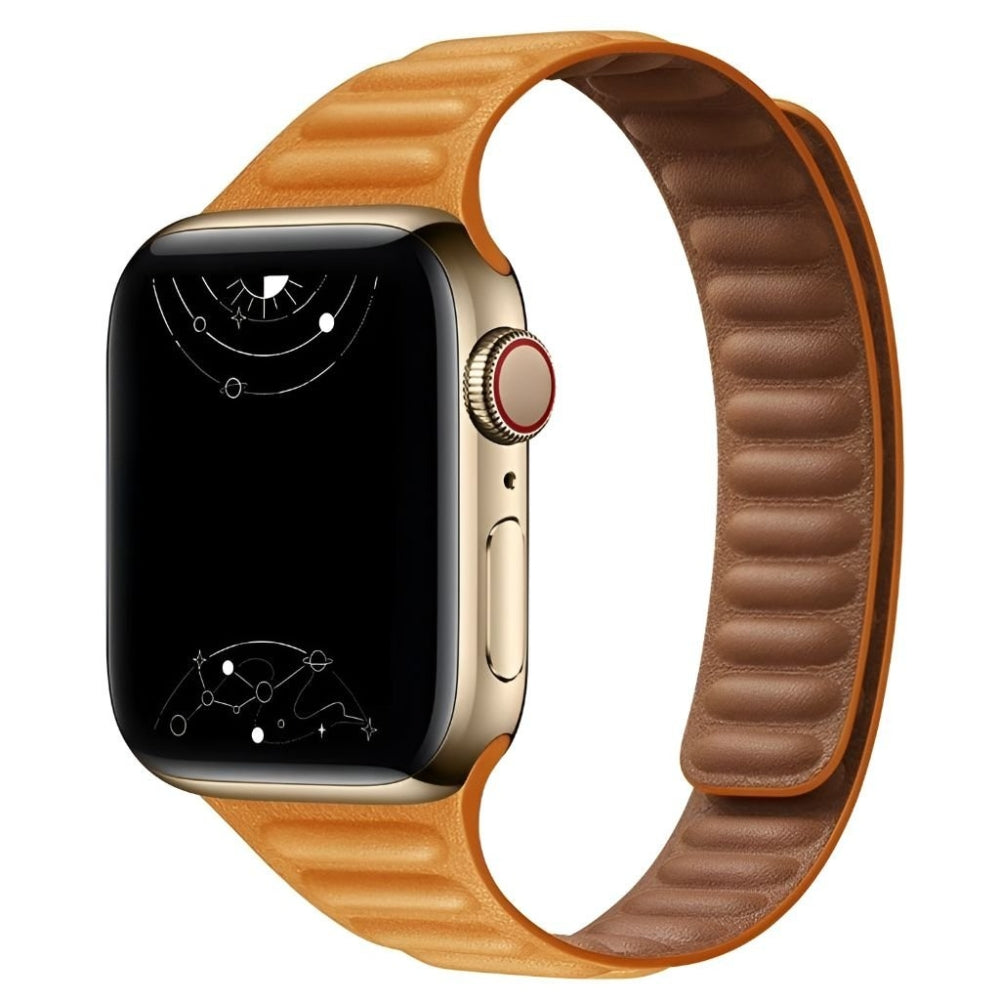 Vistel Slim Leather Link Band - Astra Straps