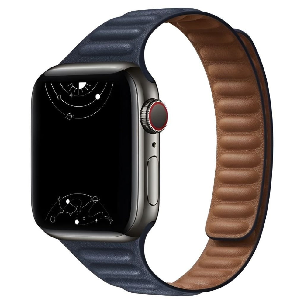 Vistel Slim Leather Link Band - Astra Straps