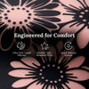 Asper Engraved Flower Silicone Galaxy Band - Astra Straps