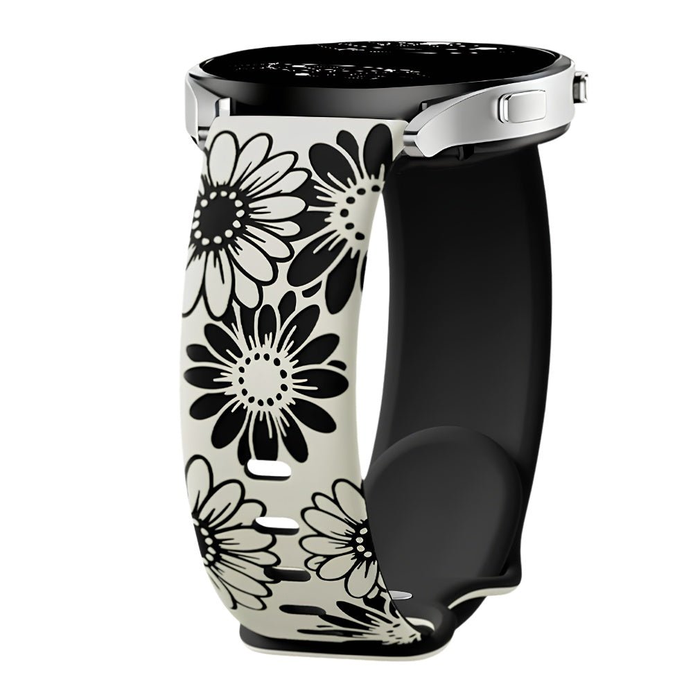 Asper Engraved Flower Silicone Galaxy Band - Astra Straps