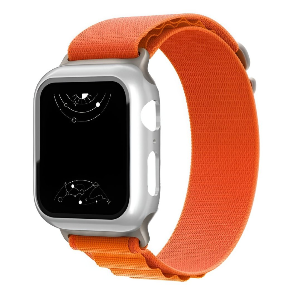 Curia Nylon Band + Case For Apple Series 1-9/SE/SE2/SE3/Ultra/Ultra2 ...
