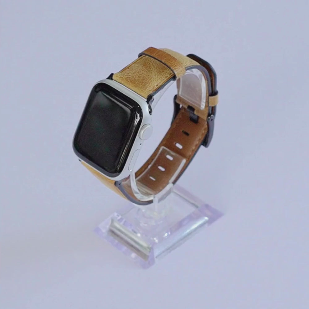 Spiro Washed Leather Band - Astra Straps