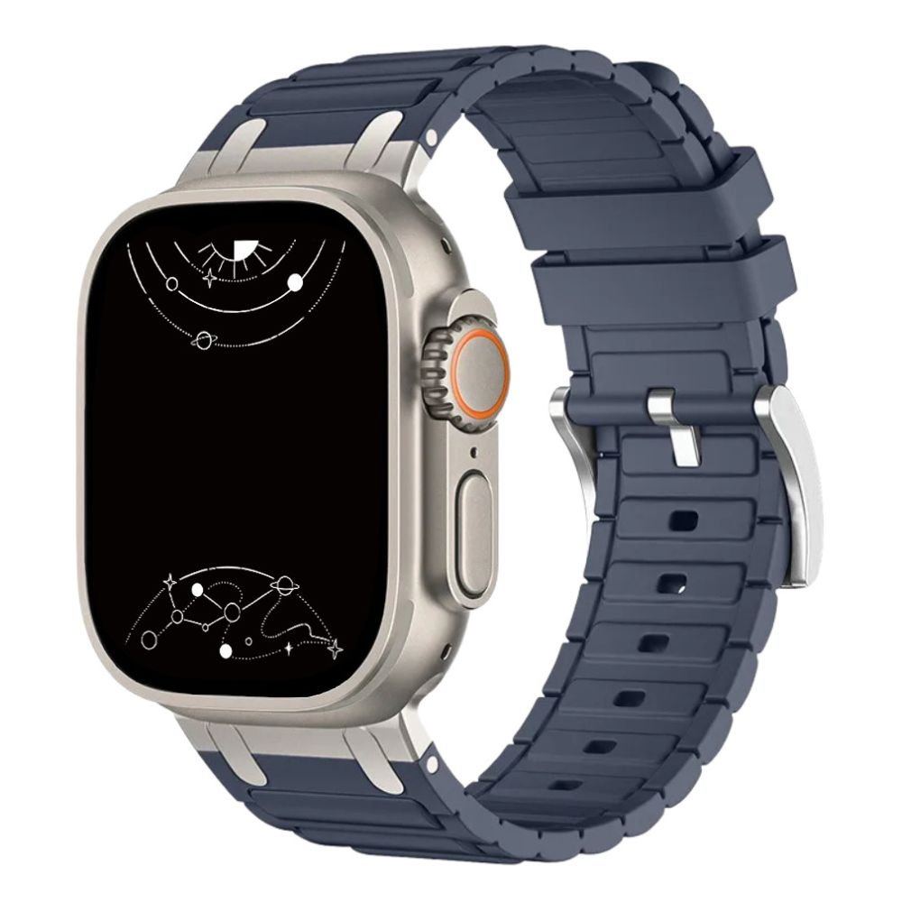 Robur Rugged Silicone Metal Sports Band - Astra Straps