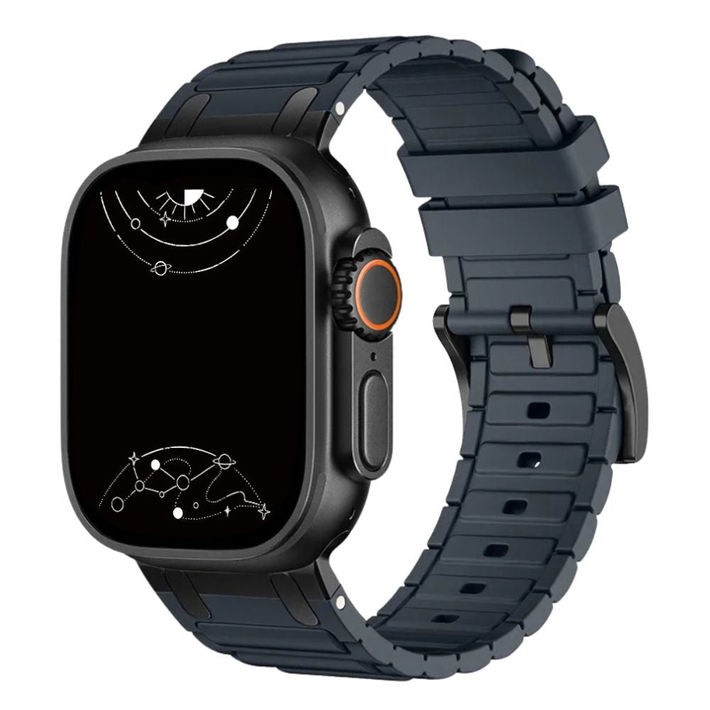 Robur Rugged Silicone Metal Sports Band - Astra Straps