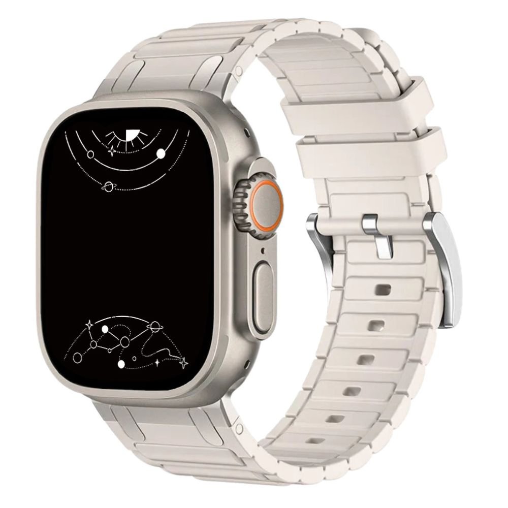 Robur Rugged Silicone Metal Sports Band - Astra Straps