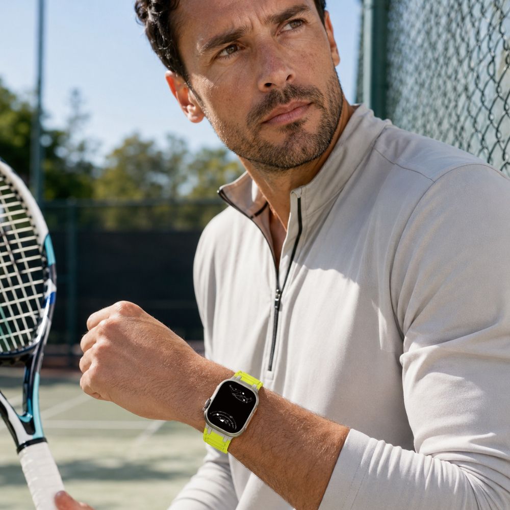 Robur Rugged Silicone Metal Sports Band - Astra Straps