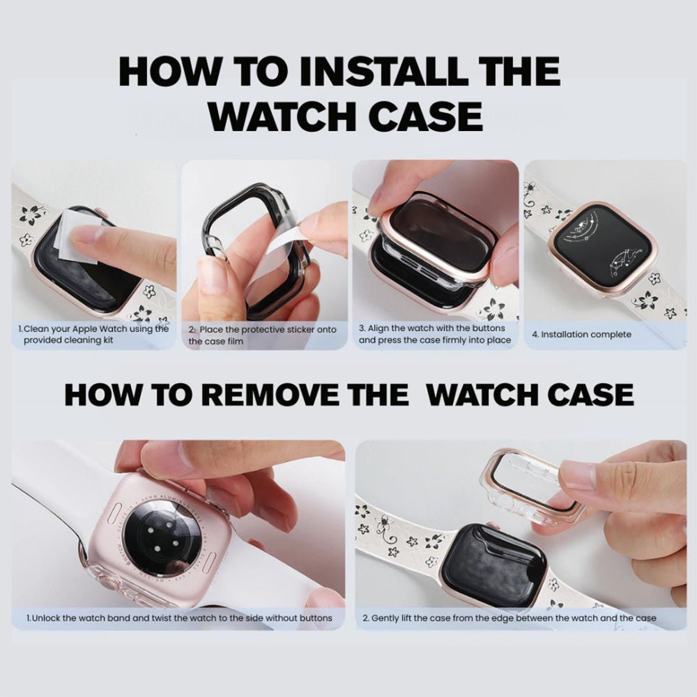 Sive Tempered Glass Metal Apple Watch Case - Astra Straps