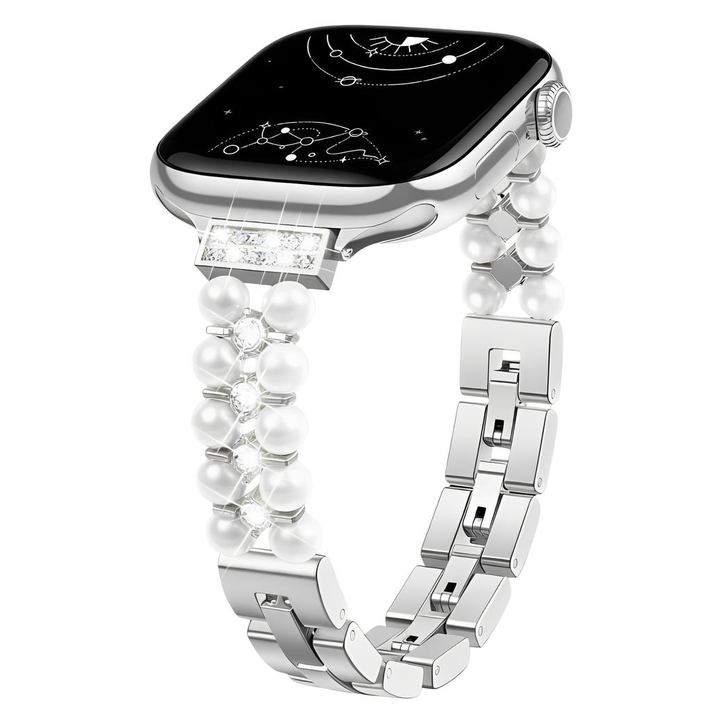 Venusta Stainless Steel Pearl Band - Astra Straps