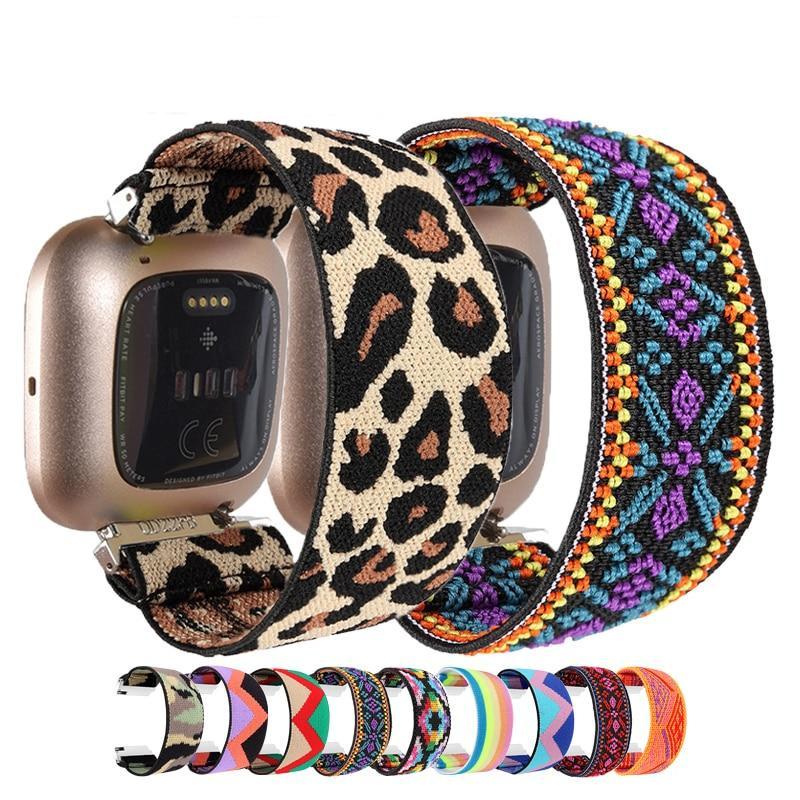 Ostium Bohemia Elastic Nylon Fitbit Versa Band - Astra Straps